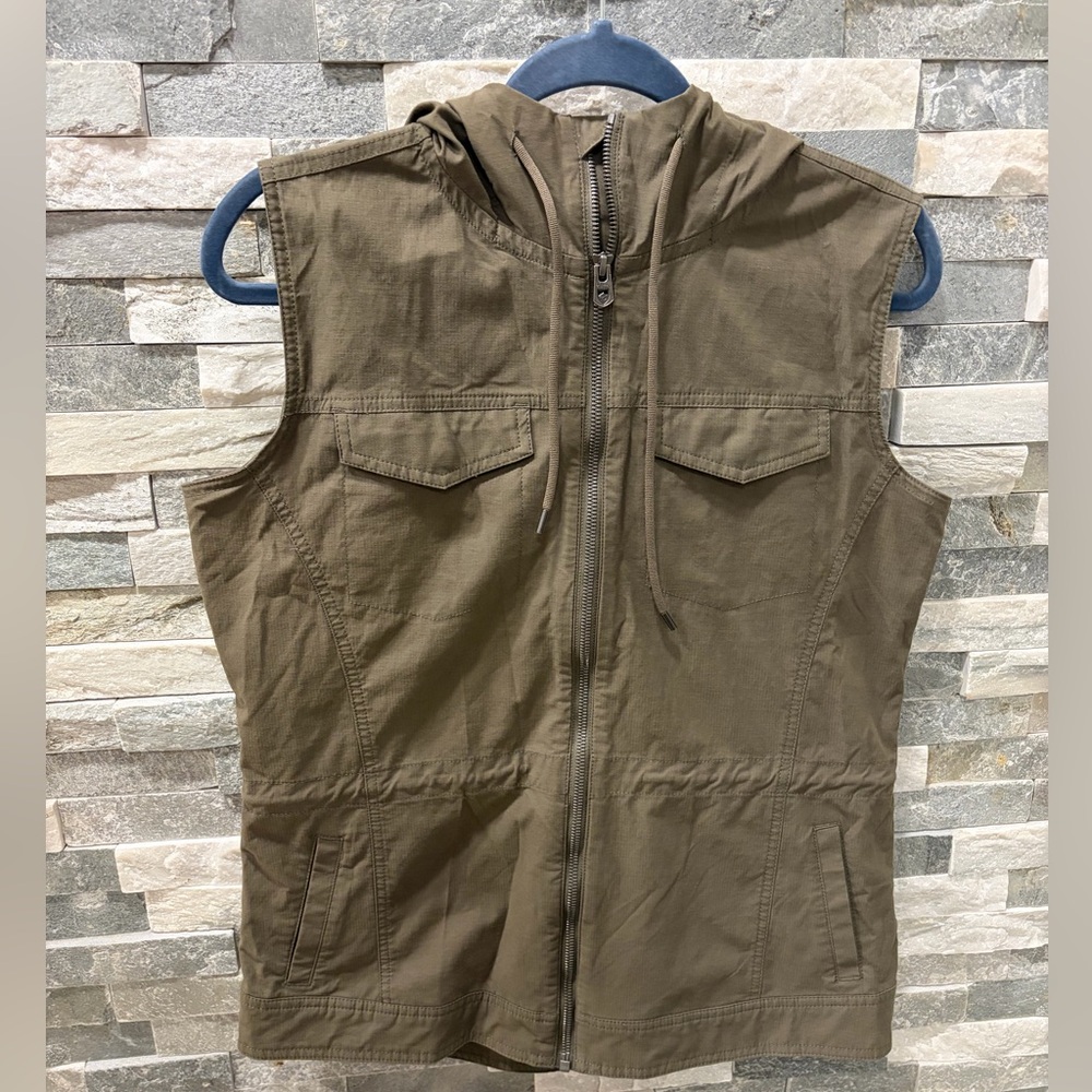Kuhl Utility Hooded Vest - Olive Green - Medium